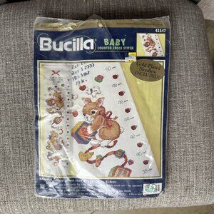 Bucilla Baby Counted Cross Stitch Kit 42547 Bashful Bunny Growth Chart 8"x33" 19